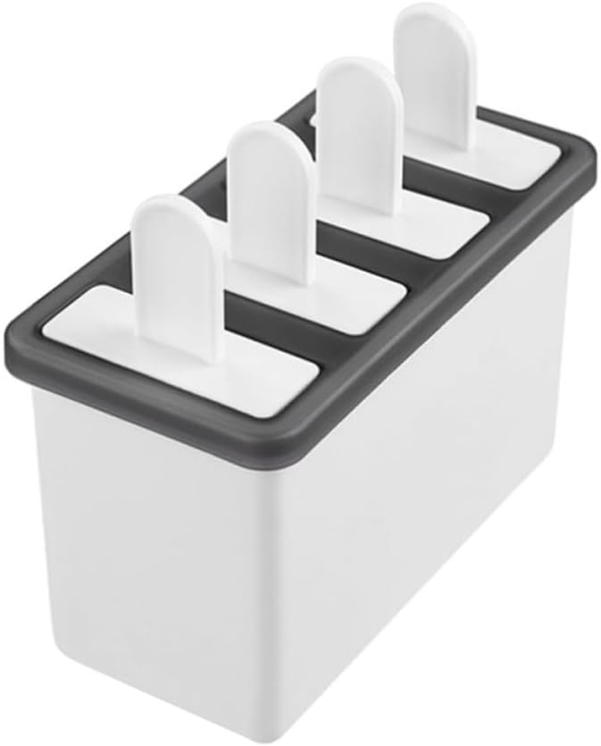 Ice Pop Mold Tray Reusable PP for Fruit Water Milk White