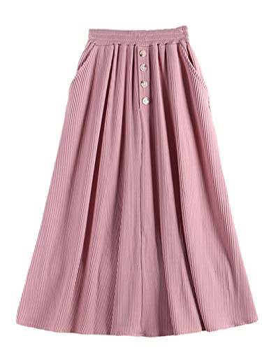 Jupe plissée courte en velours rose pour vos sorties citadines et un look rétro tendance