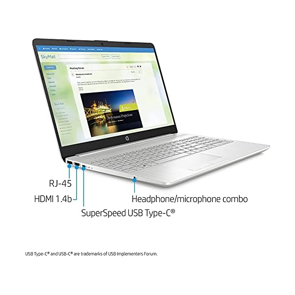 HP 15.6" HD Micro-Edge WLED-Backlit Laptop Computer, AMD Ryzen 3 3250U, 8GB DDR4, 1TB HDD + 128GB SSD, Webcam, Bluetooth, WiFi, HDMI, Windows 10, Google Classroom Compatible, 64GB ABYS MicroSD Card