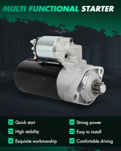 Image of SCITOO Starter Motor fit for Porsche for Cayenne 4.8L 2008-2010 Replacement Starter 19118
