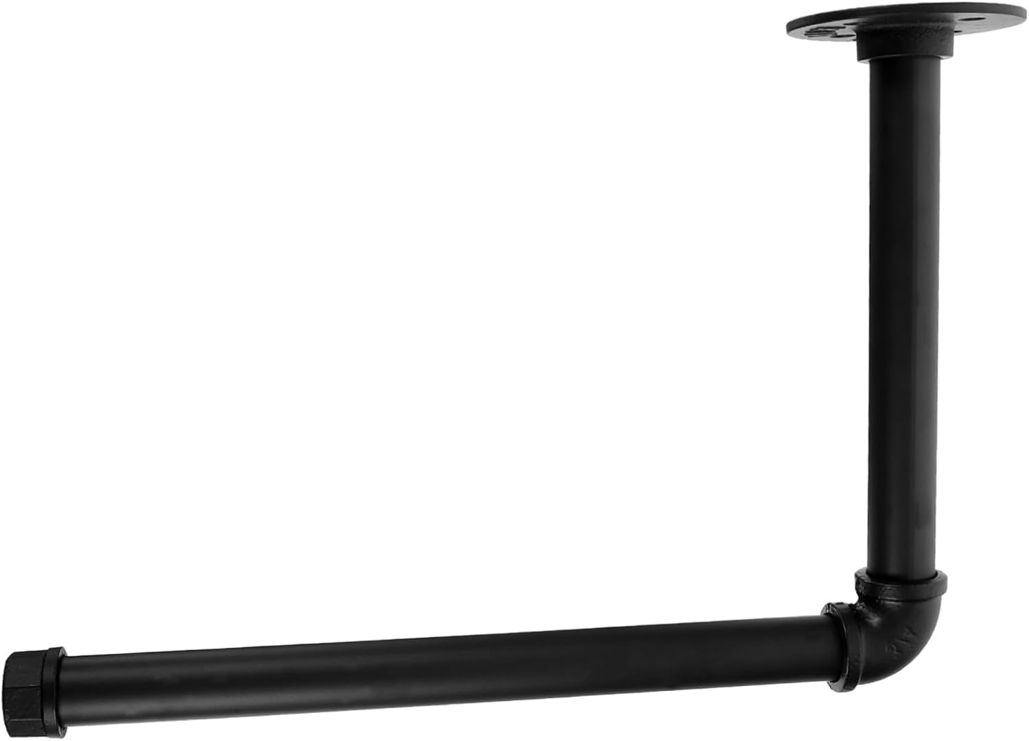 Black Pipe - Style Toilet Paper Holder, Wall - Mounted for Bathroom, RV & Camper Organization