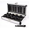 10Pcs Bolt Extractor Damaged Nut Remover Set,Broken Screw Nut Bolt Extractor Kit Stud Extractor Locking Socket Tools Kit,Drive Socket with Storage Case 9-19mm
