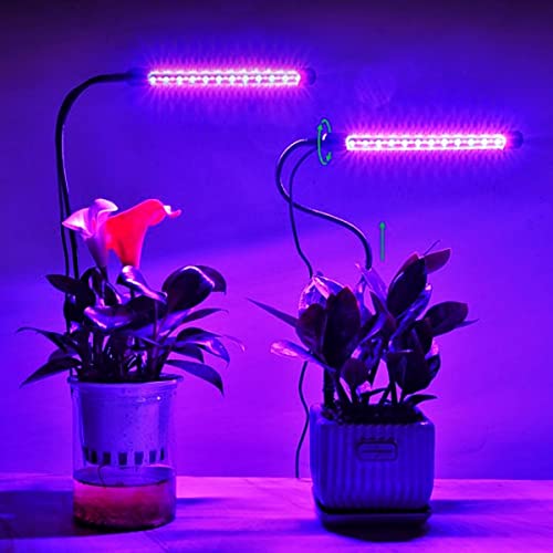 Juhefa Grow Light For Indoor Plants Growing, Red Blue Full Spectrum Gooseneck Sunlight Plant Lamp For Seedings Succulents Small Plants, Timer Function With 5-Level Brightness #TOP6