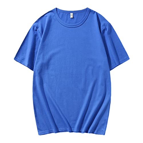 T-shirt d'été fin coton homme bleu marine col revers vêtement XXL