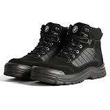 ANGRYRAM Steel Toe Boots for Men Women Lightweight Comfortable Steel Toe Shoes Puncture Proof Slip Resistant Construction Work Boots for Men Indestructible Safety Work Shoes