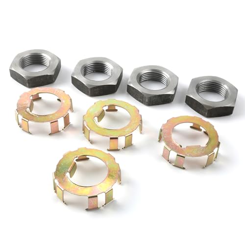 Camotokiit New Trailer Wheel Spindle Nut Retainer For 2 to 8K Dexter 6-190 6-191, 4 nuts & 4 retainers