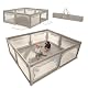 Lionelo WILLOW XL Laufgitter Baby ab 0-48 Monaten große Fläche 187 x 207 cm