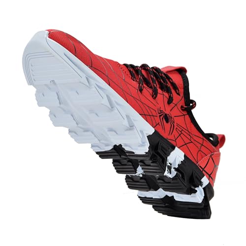 YTRXM Little Kid Sneakers for Boys Girls Breathable Lightweight School Tennis Running Shoes Fashion Sport Shoes Red Size 13, 1 Pair4