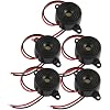 MAGICLULU 5Pcs Piezo Electric High Decibel Wire Leads for Security Alarms Responsive Microprocessor Sound High Penetrating Power Suitable for Complex