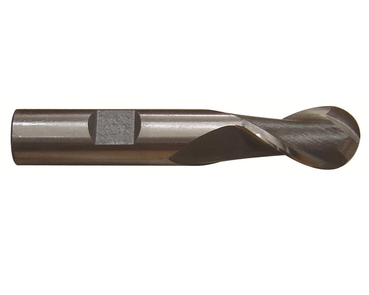 Drill America 1/4" x 3/8" szybkotnąca stal 2 flety pojedynczy frez kulowy z jednym końcem, seria DWC
