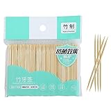 300 Bamboo Wooden Toothpicks,Sturdy Safe Toothpick, Natural Wood Toothpicks,Used for Party,...