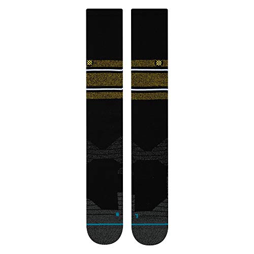Stance M759A19Dmn Men's Diamond Pro Stripe Over The Calf Socks, Black Yellow - M #TOP1