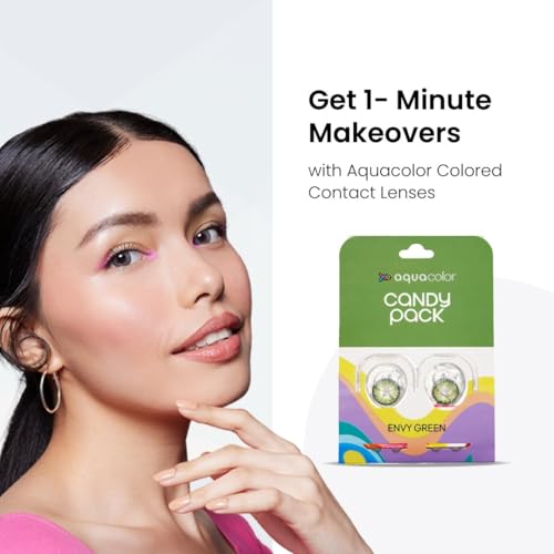 Image of Aqua Color Envy Green Candy Pack - 0 PowerDailies (2 Lens /Box)