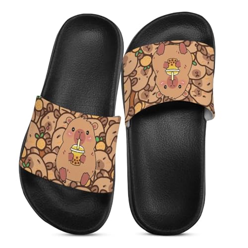 Image of Slides for Boys Girls Quick Drying Kids Slides Sandals Non-Slip