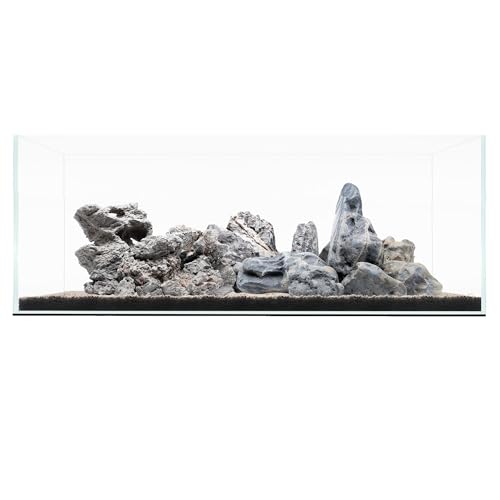 Image of UNS Ultra Clear Rimless Tank - 26.7GAL | 101.2L - 29.52x17.71x11.81 | 75x45x30 CM, 8mm Glass Thickness, Leveling Mat Included - Low Iron, High Clarity Fish Tank w / 45 Mitered Edge - [75S]