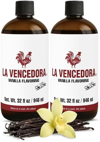 La Vencedora Mexican Vanilla โ Large 32oz Bottles (Pack of 2) โ Traditional Vanilla Flavoring for Baking, Cooking & Desserts โ Made in Mexico