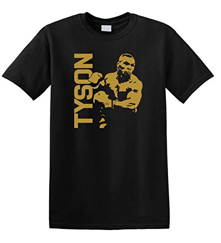 T-shirt en coton épais pour boxe de Mike Tyson Champion Iron Mike Legend - Noir - X-Large