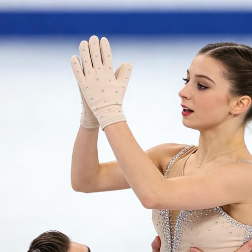 Guantes de patinaje artístico térmicos antideslizantes para niñas en talla L 7