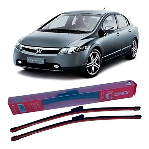 Par Palheta Limpador de Parabrisa Honda New Civic 2012 à 2016