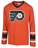 NHL Kids Youth 4-20 Official Power Play Long Sleeve Team Jersey (US, Numeric, 10, 12, Philadelphia Flyers - Orange, Philadelphia Flyers)