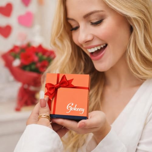 Gokeey Gold Cuff Bracelets for Women Trendy Waterproof, 14K Gold Plated Chunky Beaded Bracelet for Women Fashion Accessories, Stackable Rope Forever Love Knot Infinity Paperclip Cuban Twist Bracelets Stack Set Gold Bangles for Women Jewelry Stocking Stuffer - Image 7