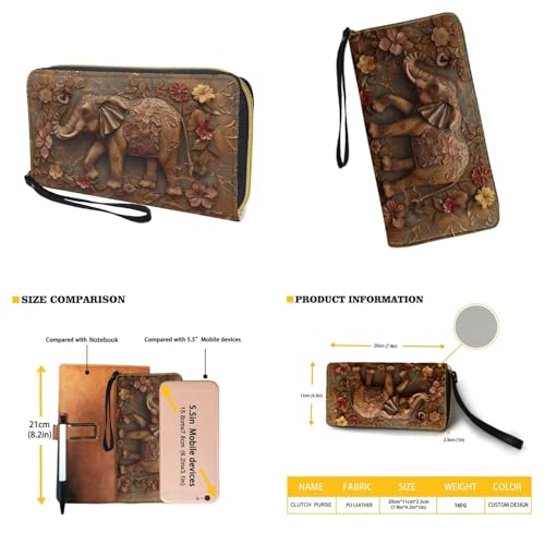 Set de Bolsa Circular para Mujer y Niñas con Billetera miniatura 4