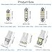 DaKuan 52 PCS LED Interior Car Lights, T10 LED White Replacement Bulbs Suitable for Car Roof Light, Map Light, Door Light, Map Light, etc (6500K 12V)