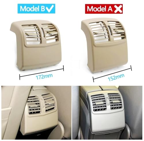 Rejilla de ventilación trasera para Benz Clase E W212 (2009-2016), salida de aire original 2