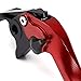 Mokiton Motorcycle Short Brake Clutch Levers Compatible with H.onda CB750 H.ornet 2023 2024 2025 | Front Shorter Levers Handles CB 750 Accessories (red)