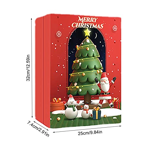 contagem regressiva Natal maquiagem | Charm Kit Calendário do Advento | Conjunto joias contagem regr