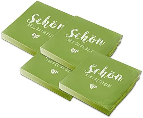 Itenga Servietten Papier Fisch Sch&ouml;n Dass Du Da Bist 33 X 33 Cm