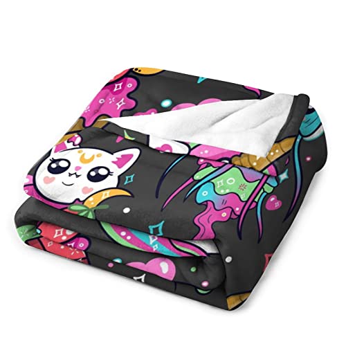 Couverture licorne en flanelle pour des soirées cinéma douillettes