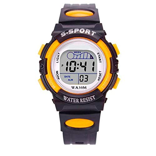 Rosepoem - Reloj Deportivo Relojes para niños LED Multicolor Impermeable