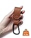 yueqian Stroller Hooks Bag Hooks for Hanging Diaper Bags Multipurpose Hooks for Grocery Shopping ​Bags Premium Vegan Leather Pram Straps Baby Stroller Hooks 2Pcs (Brown)