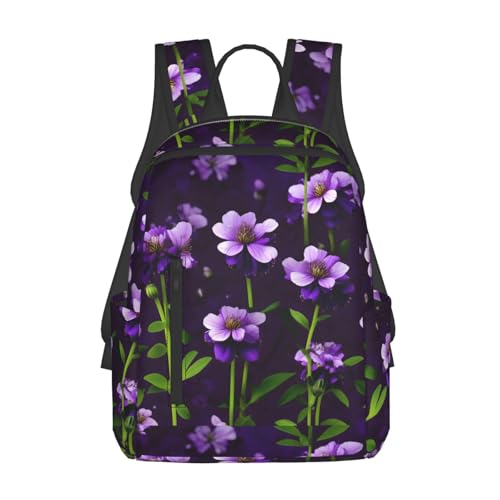 Sac à dos fleurs violettes léger pour ne plus souffrir du dos