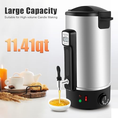 Derretidor de cera de acero inoxidable ACLICE de 1100 W con protección térmica 3