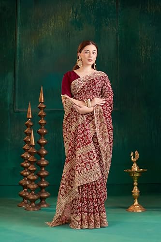 Image of TAMAIRA FASHION Mulmul Pure Cotton Saree For Woman Warli Batik Printed |Office Wear Daily Wear Sarees For Women Without Blouse Piece(Available in 11 Colours)