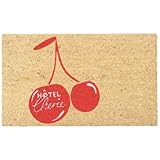 hotel rugenpark b&b interlaken switzerland Maße: 75 x 45 x 1,5cm Gift Company Fussmatte, Motiv: Hotel Cherie, Natur/rot