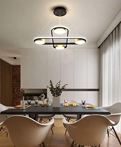 Lustre salon moderne LED suspension design bar table restaurant - 3