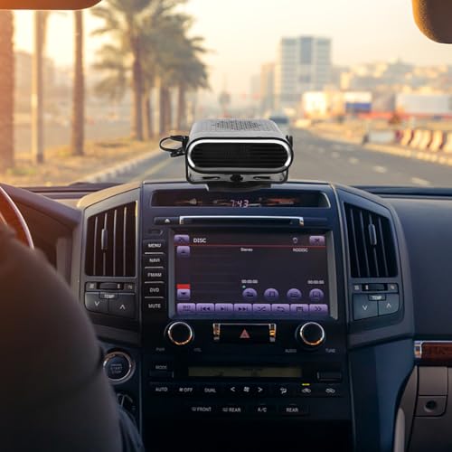 Chauffage pour voiture portable avec dégivrage rapide et désembueur auto