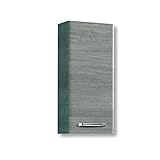 Wandhängend PELIPAL Wandschrank, Graphit Struktur quer Nachbildung, 20x30x70 cm