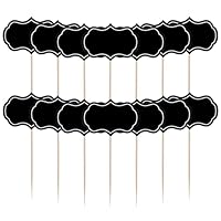 Buffet Schilder Fähnchen zum Beschriften 56 Stück Mini Tafeln Kreidetafeln Schild für Kuchen Buffetschilder Beschriftung Deko