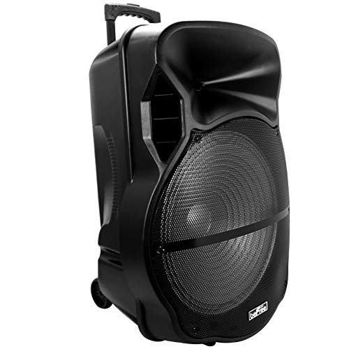 Befree Sound 18 Inch Bt Portable Rechargeable Party Speaker With Sound Reactive Led Party Lights, Usb/Sd, Microphone/Guitar Inputs And Fm Radio, Black #TOP3