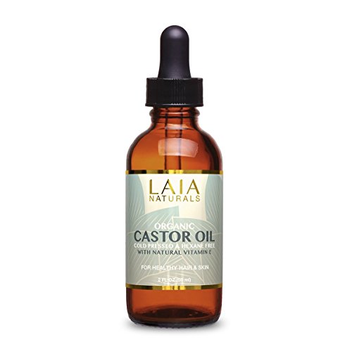 Organic Vitamin E-Infused, 100% Pure Cold Pressed Castor Oil for Lash Growth, Thicker Hair, Smoother Complexion, and Rejuvenated Skin. Hexane-Free. Helps Fight Facial Redness, Stretch Marks and Scars