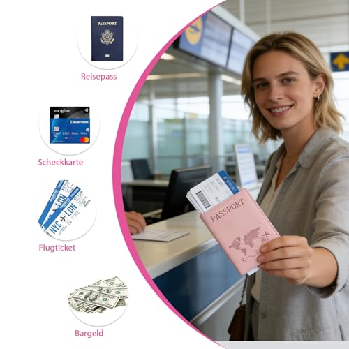 Cjytdkj Lot de 4 housses de passeport - 10 x 14 cm – vue 4