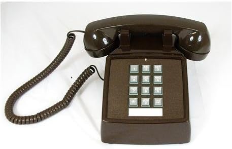Teléfono fijo con cable ITT ITT-2500-V-BR marrón miniatura 2