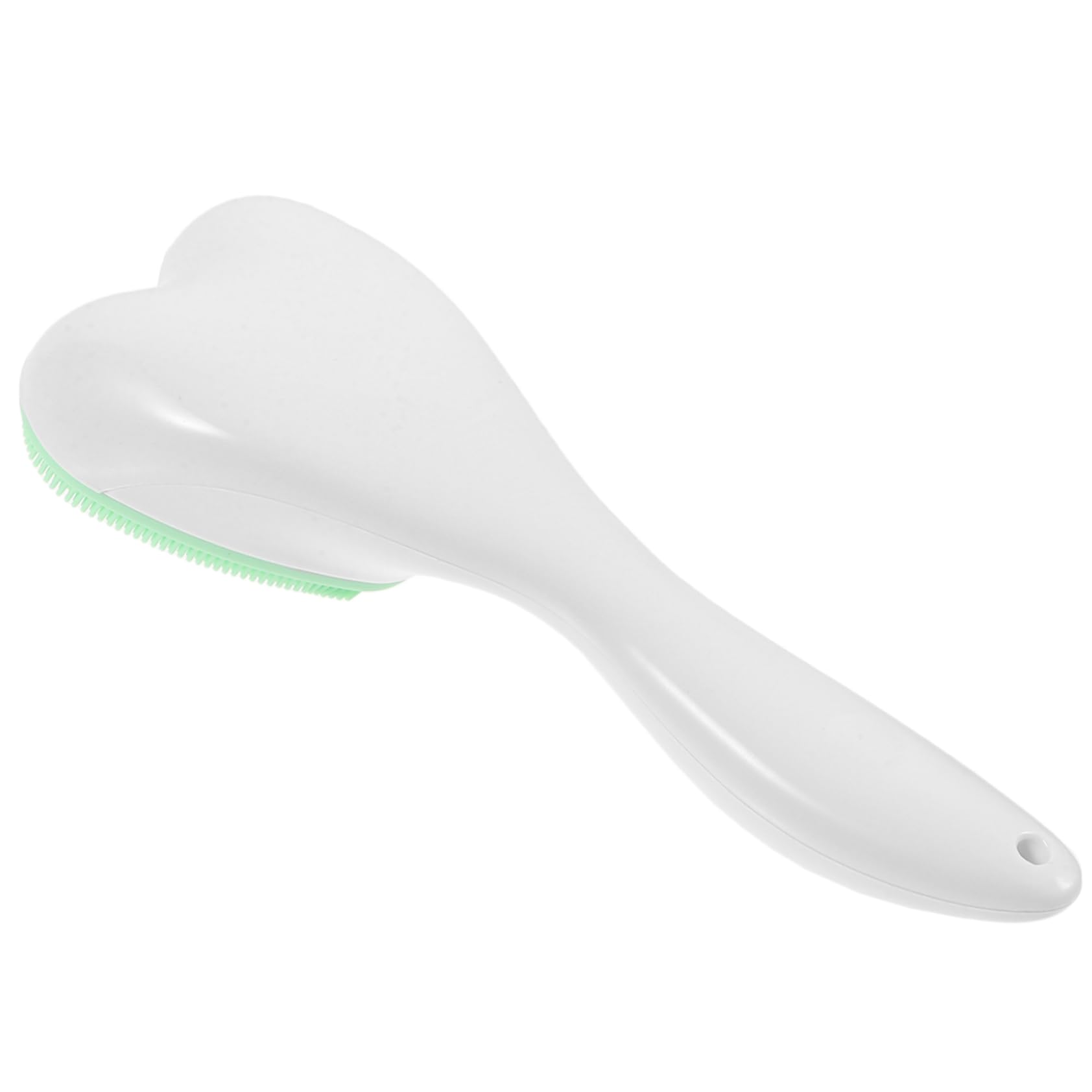 IWOWHERO Face Brush Silicone Facial Cleansing Brush for Women Exfoliating Brush Face Gentle Face Wash Brush Long Handle Portable Skincare Tool