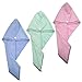Produktbild Polyte - Haarturban- Haartuch aus Mikrofaser - Hellblau, Grün, Rosa - 25 x 66 cm - 3 Stück