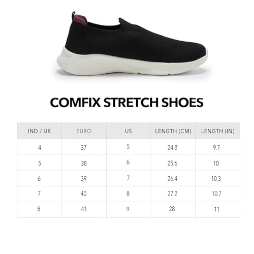 Image of Boldfit Shoes for Woman Soft Sole Women Shoes Memory Foam Walking Shoe for Women Slip on Shoe Woman Anti Skid Foot Wear for Ladies for All Day Walking
