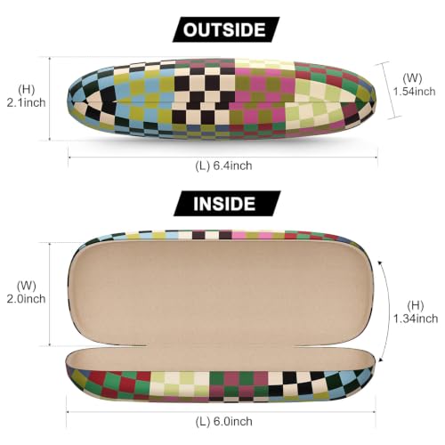 Image of Eyeglasses Case, Hard Shell Protective Case for Glasses, Unisex for Women Men